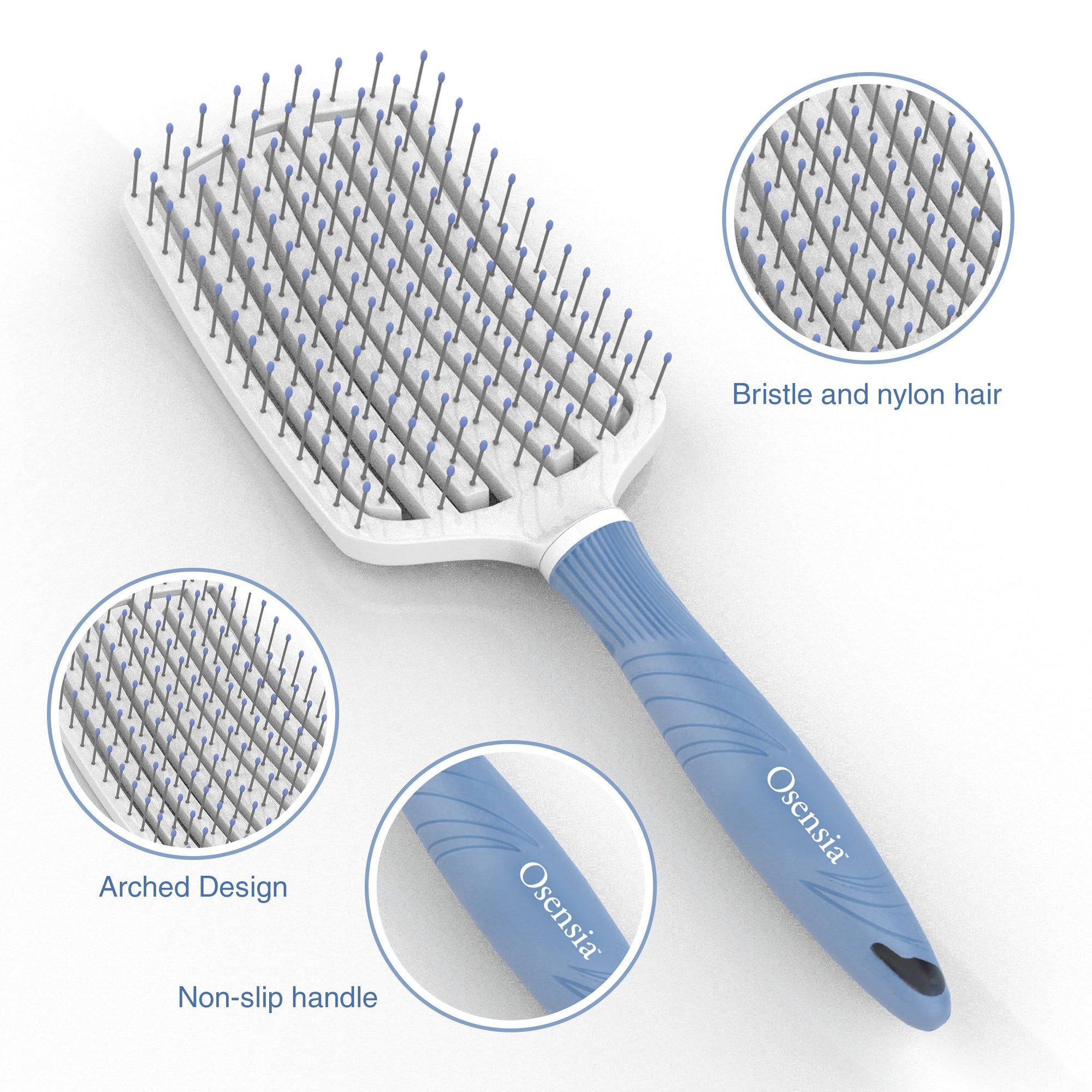 Large Flexi Detangling Brush - Nylon Bristles
