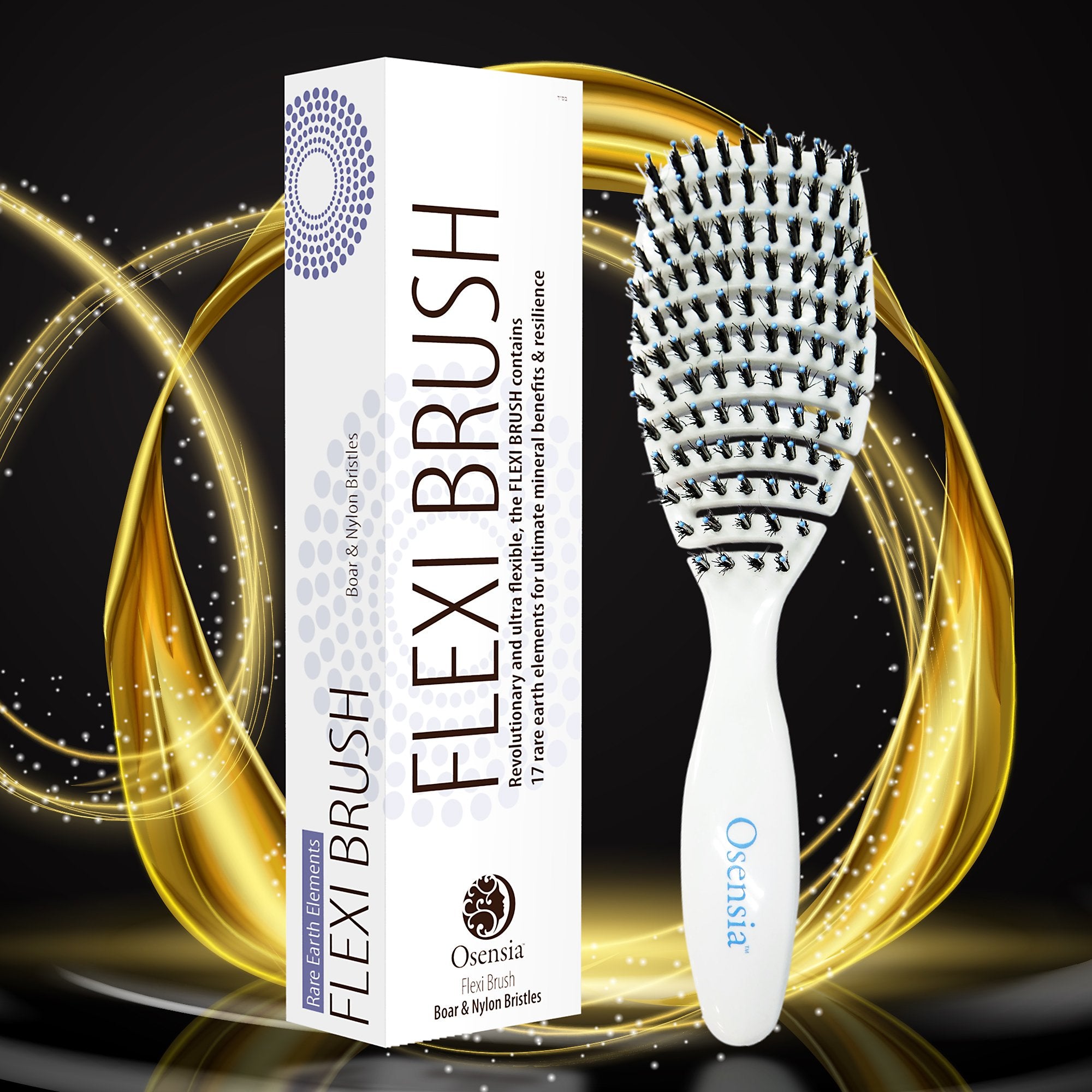 Flexi Hair Brush (Boar + Nylon Bristles)
