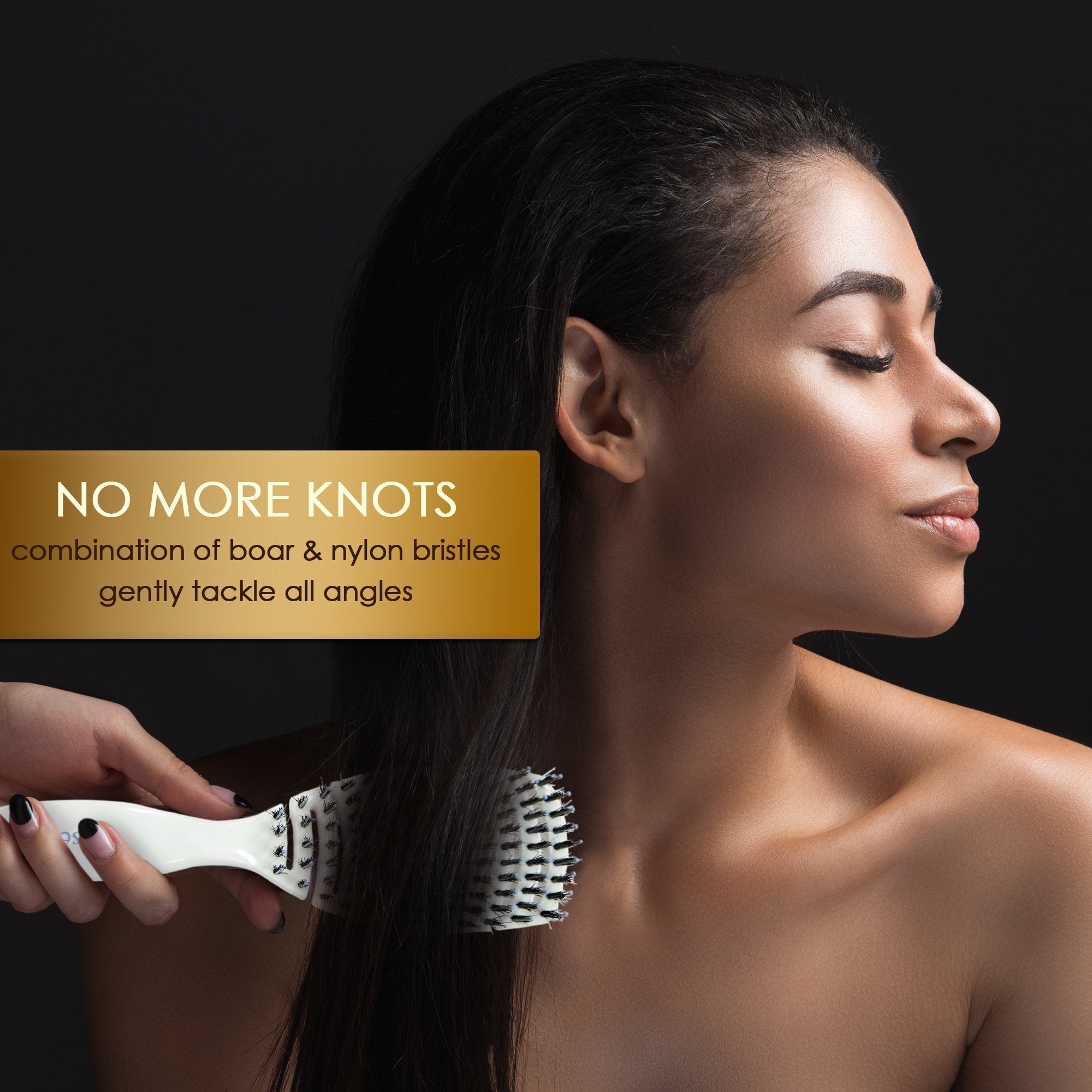Flexi Hair Brush (Boar + Nylon Bristles)