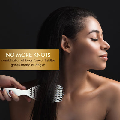 Flexi Hair Brush (Boar + Nylon Bristles)