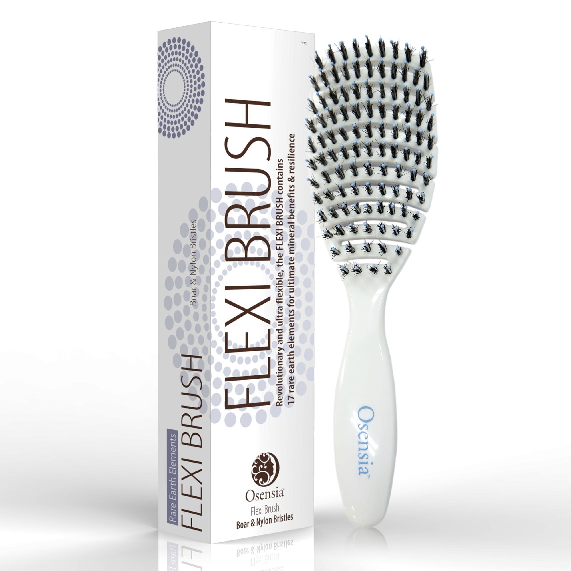 Flexi Hair Brush (Boar + Nylon Bristles)