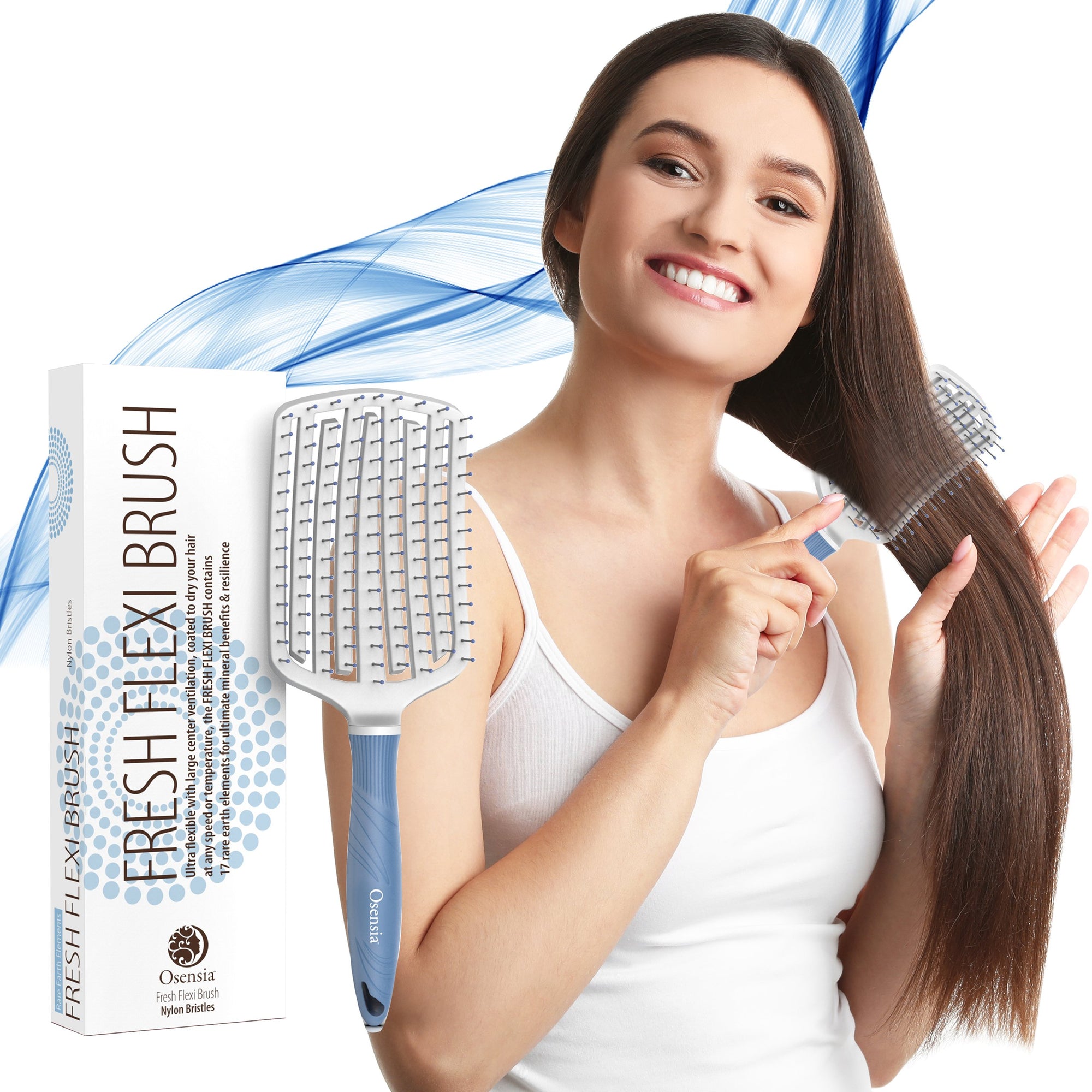 Large Flexi Detangling Brush - Nylon Bristles