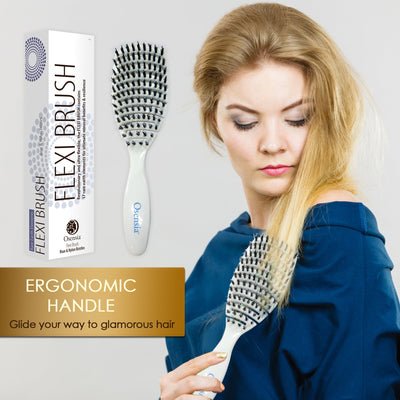 Flexi Hair Brush (Boar + Nylon Bristles)