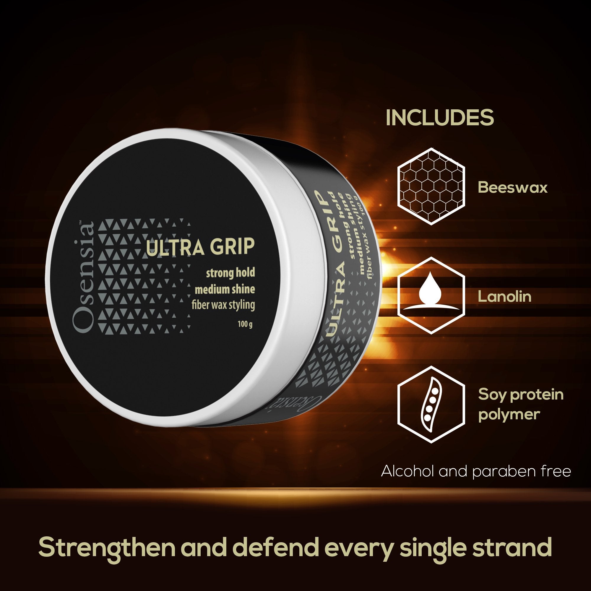 Ultra Grip Fiber Hair Wax 3.4oz