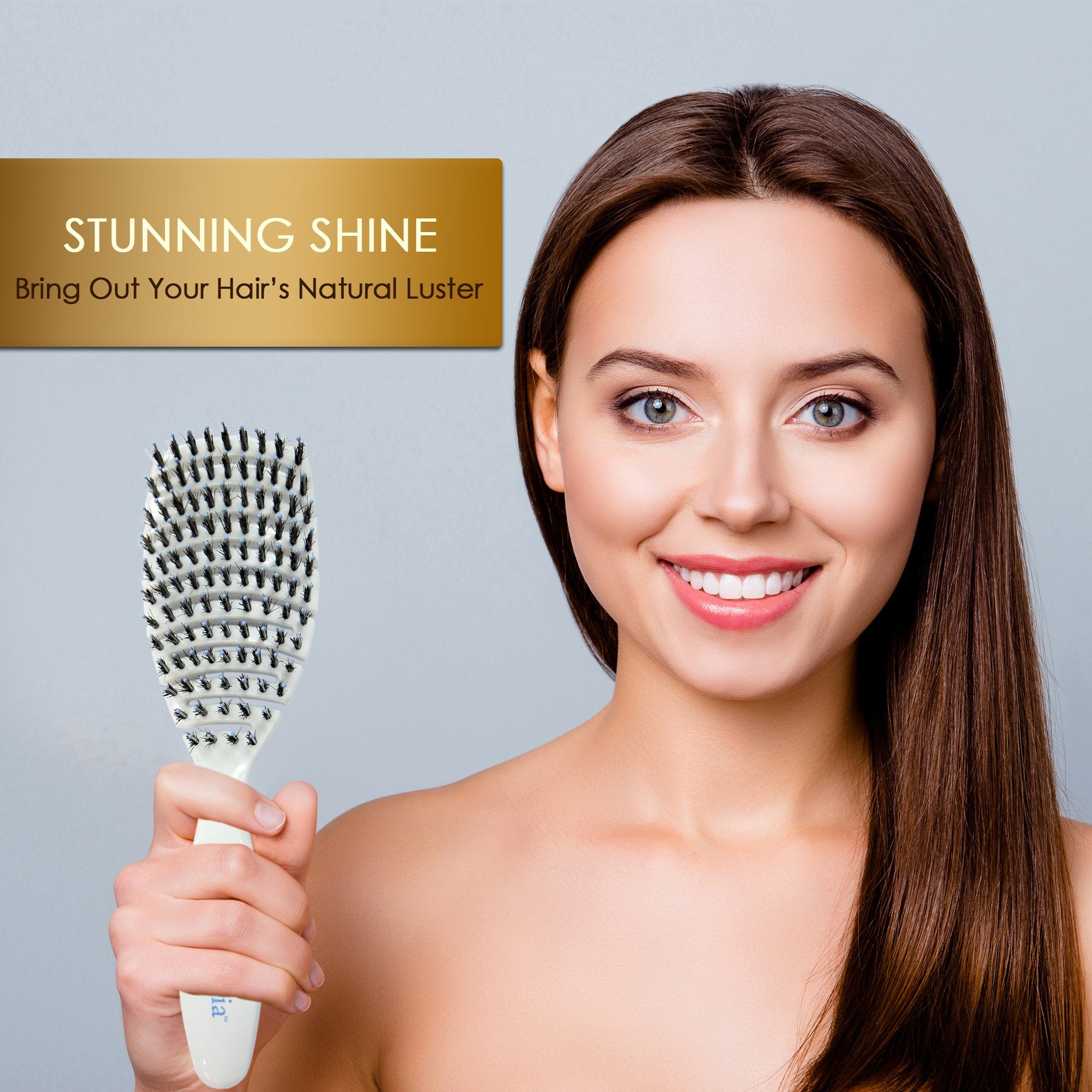 Flexi Hair Brush (Boar + Nylon Bristles)