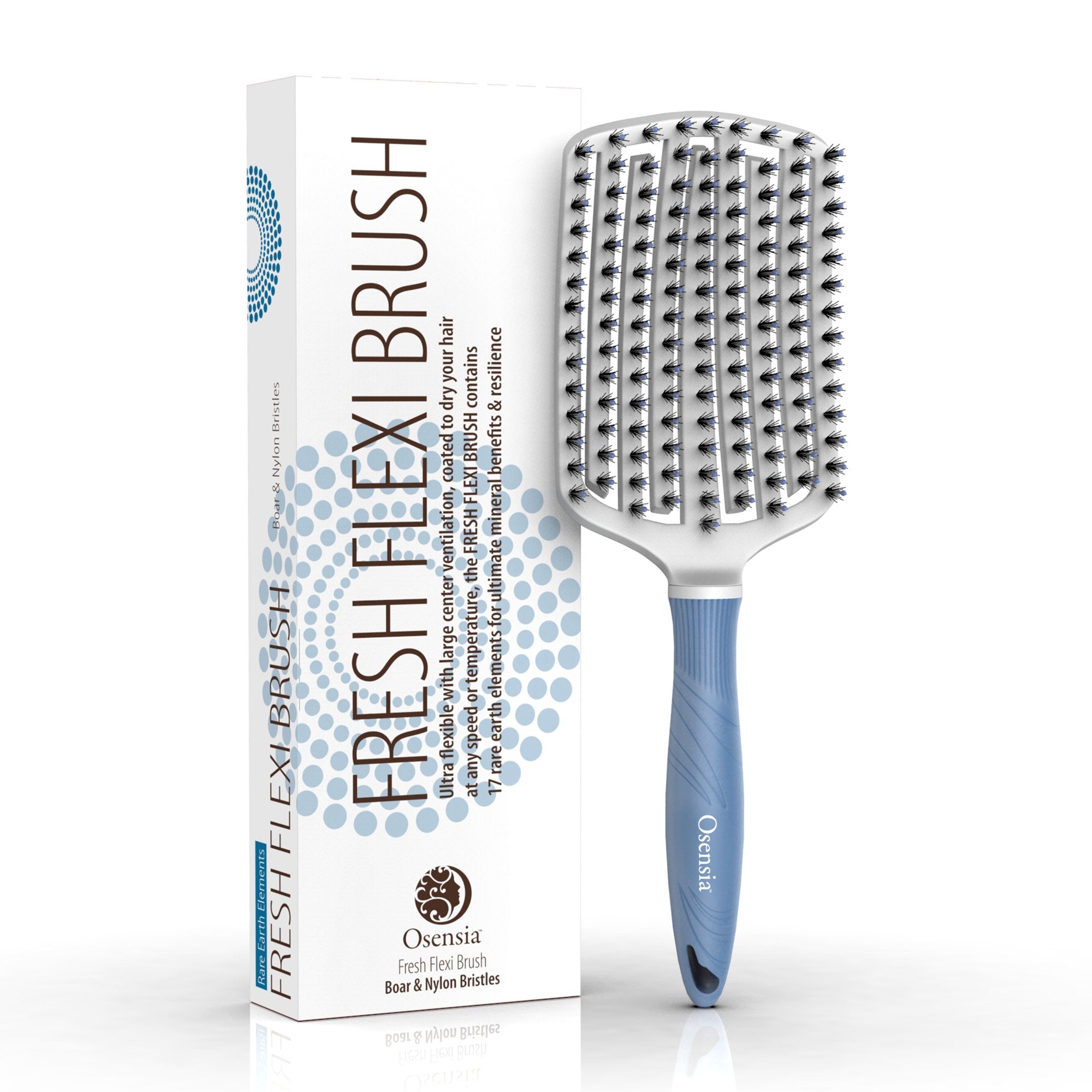 Large Flexi Detangling Brush - Boar +Nylon Bristles