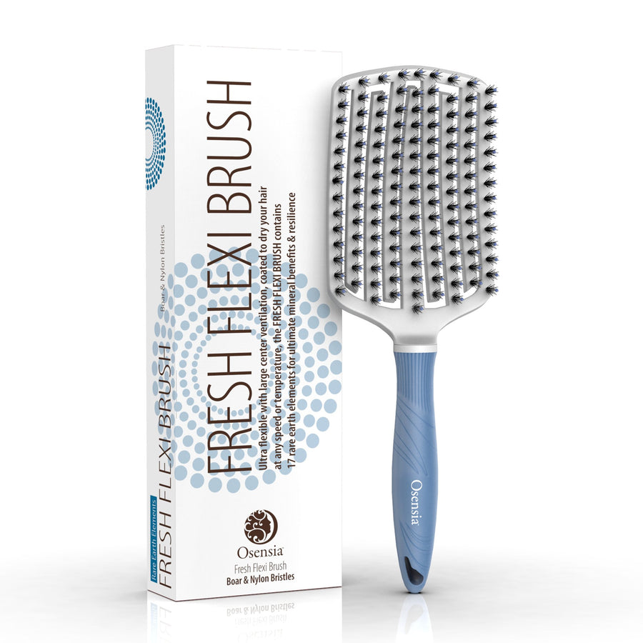 Large Flexi Detangling Brush - Boar +Nylon Bristles