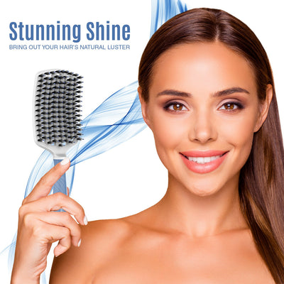 Large Flexi Detangling Brush - Boar +Nylon Bristles