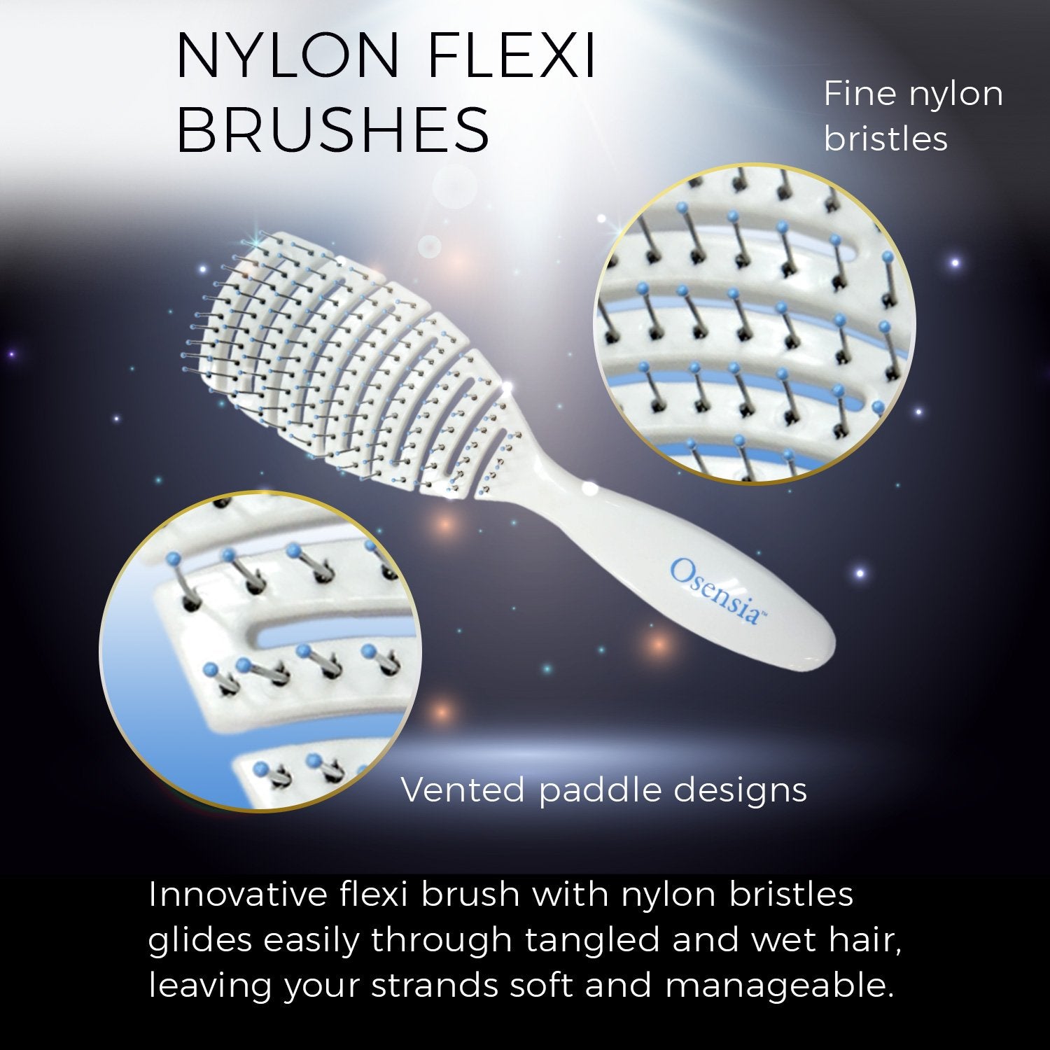 Flexi Hair Brush (Nylon Bristles)