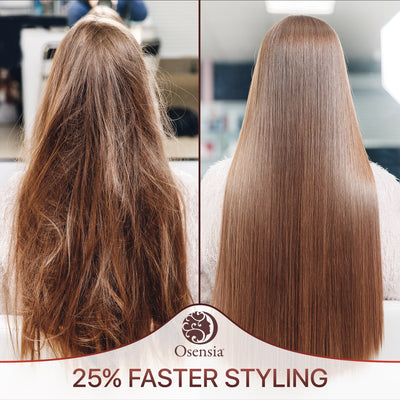 Long Ionic Ceramic Round Brush for Blow Drying - (1.7 Inch/ 43mm)