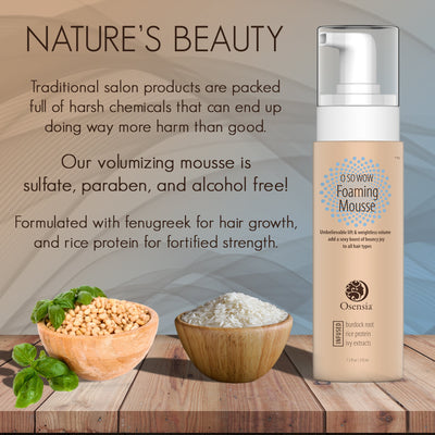 Hair Support Foam Styling Mousse